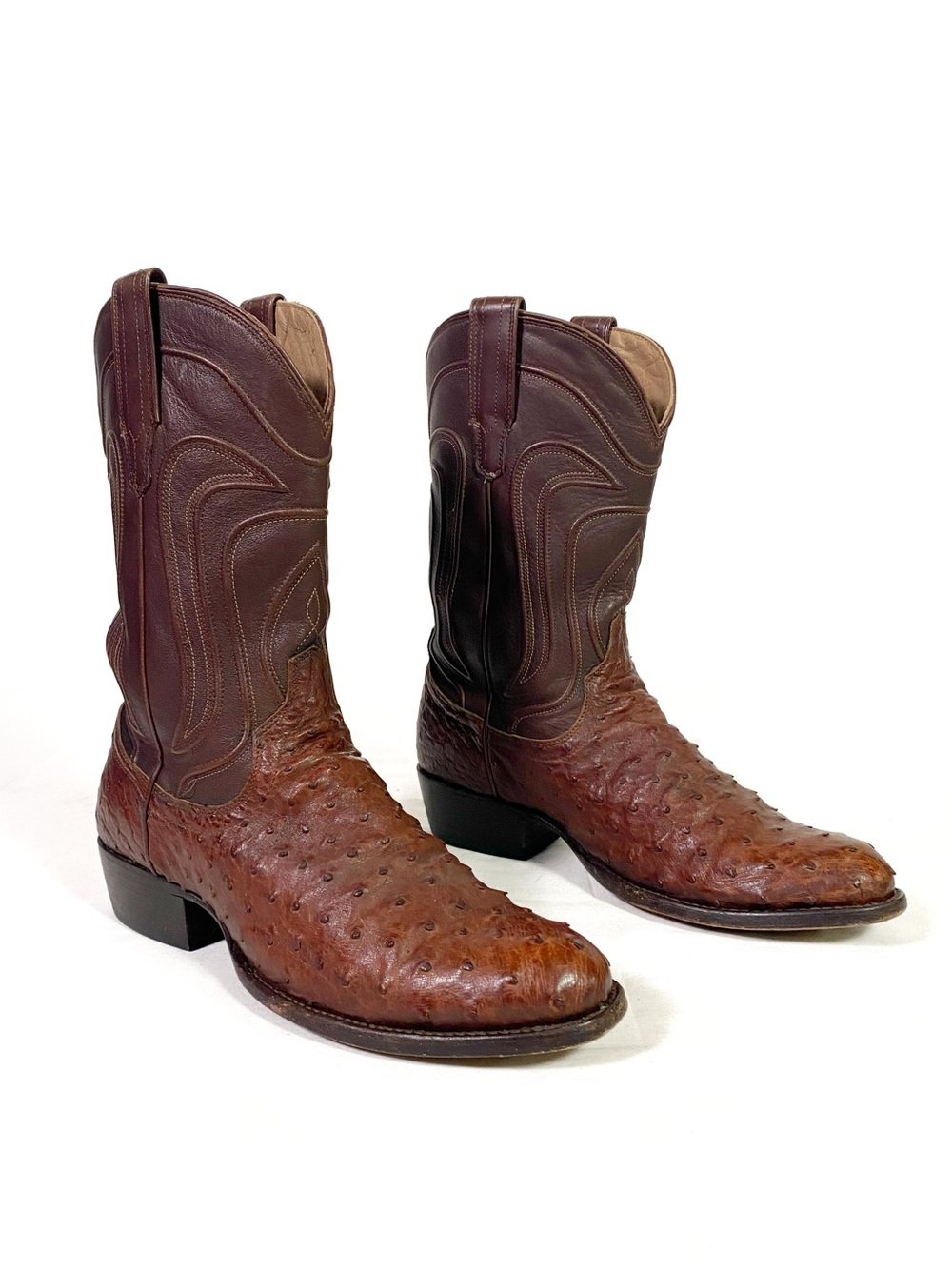 Tecovas The Wyatt Ostrich Western Boots